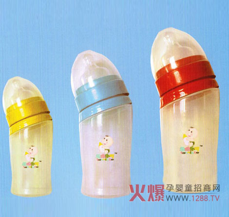 樂喝樂呵全硅膠奶瓶設(shè)計(jì)獨(dú)特使用更方便