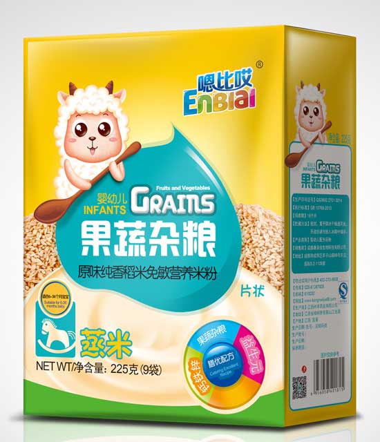  嗯比哎果蔬雜糧原味純香稻米免敏營養(yǎng)米粉
