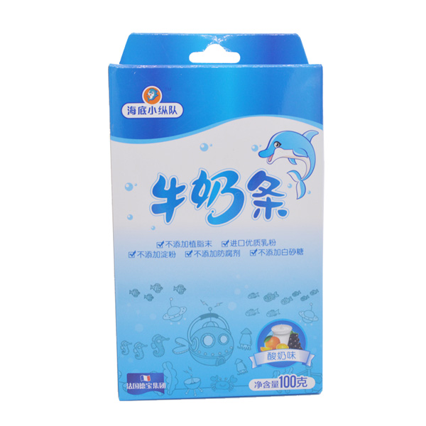  海底小縱隊酸奶味牛奶條100g