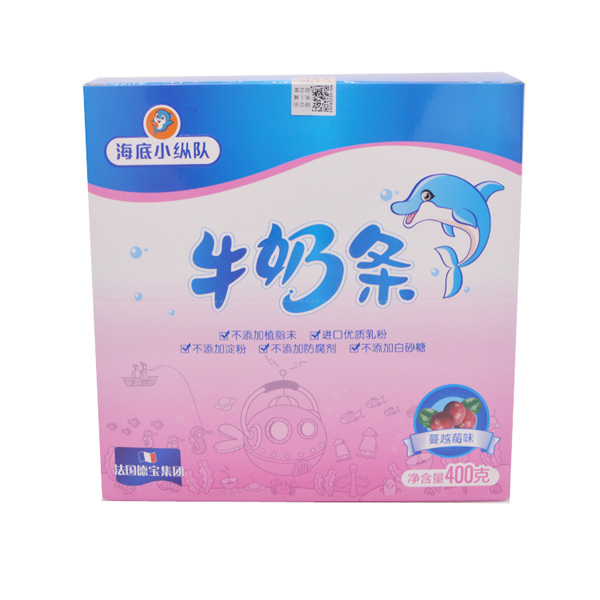  海底小縱隊蔓越莓牛奶條400g