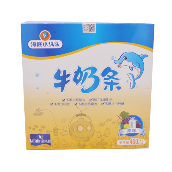  海底小縱隊原味牛奶條400g