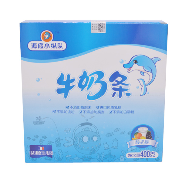  海底小縱隊酸奶味牛奶條400g
