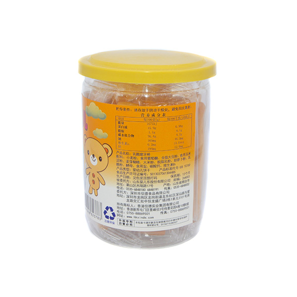  小棕熊乳酪磨牙棒罐裝背面120g