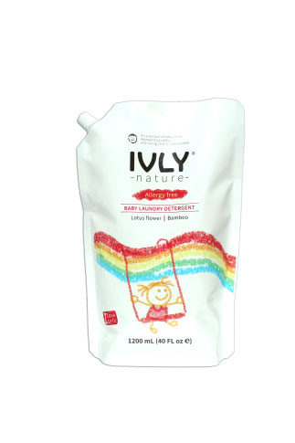  IVLYnature嬰童洗衣液袋裝1200ml（荷花白竹子）