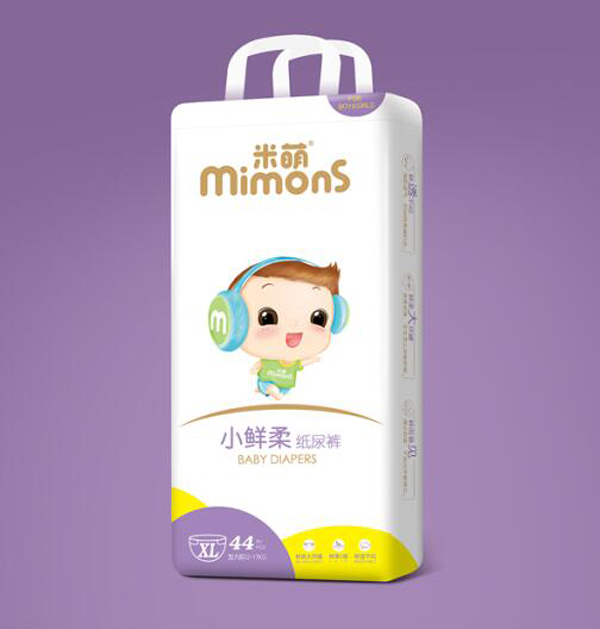  米萌小鮮柔紙尿褲XL44豎版