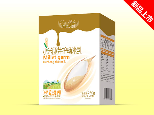   金諾貝嬰小米胚芽護(hù)暢米乳-DHA益生元護(hù)暢盒裝