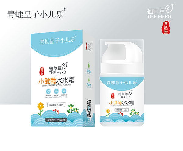 青蛙皇子小兒樂資然堂植草萃小雛菊水水霜50g