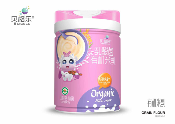  貝格樂乳酸菌有機米乳-鈣鐵鋅 聽裝