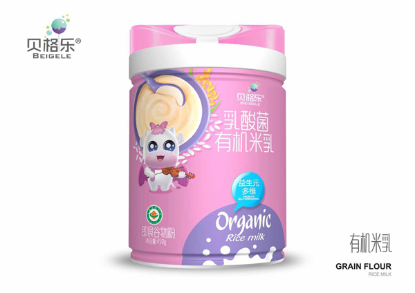  貝格樂乳酸菌有機米乳-益生元多維 聽裝