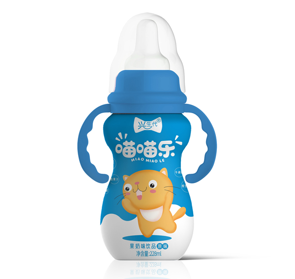  興生代喵喵樂(lè)果奶味飲品 原味藍(lán)色