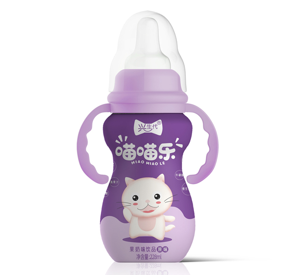  興生代喵喵樂(lè)果奶味飲品 原味紫色