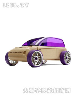 頭大玩具童車紫色2617C
