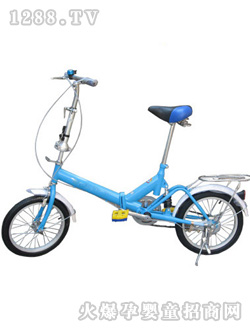 童派淺藍(lán)色折疊車