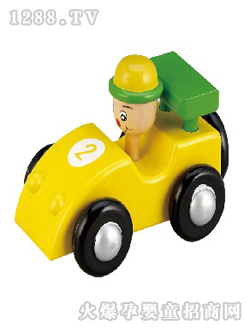 宏基玩具積木車黃色