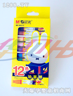 華貝12色油畫棒