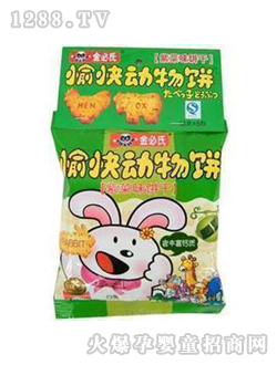 金必氏動(dòng)物紫菜味餅干