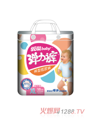 愛琪大包XL超干爽嬰兒彈力褲18片