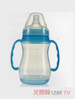 倍喜寬口徑弧形pp自動吸奶瓶250ml