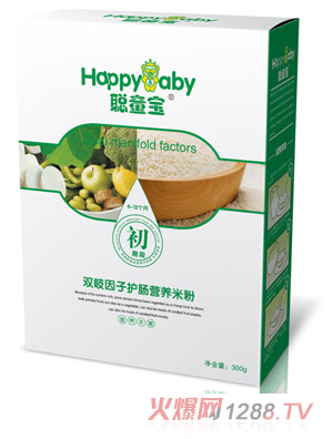 聰童寶盒裝雙歧因子護(hù)腸米粉初