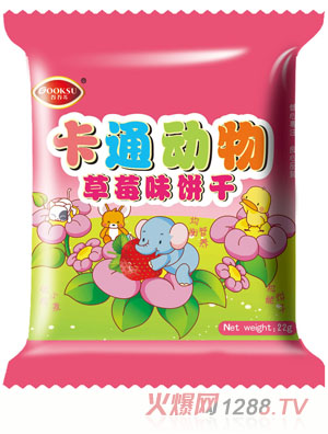 谷谷蘇卡通動物草莓味餅干22g