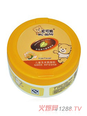 尼可熊兒童玉米爽身粉