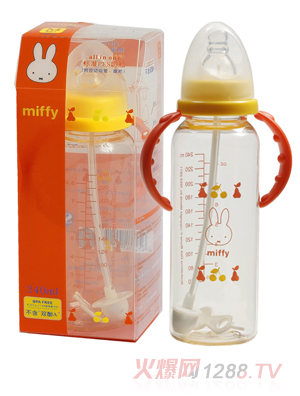 米菲PES標(biāo)準(zhǔn)自動(dòng)奶瓶240ml+內(nèi)嵌握把
