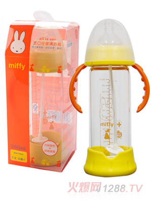 米菲all in one寬口徑玻璃奶瓶260ml