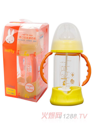 米菲all in one寬口徑玻璃奶瓶160ml
