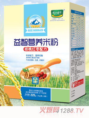 給力益生益智營養(yǎng)米粉（核桃紅棗盒裝）