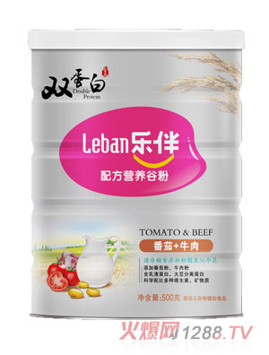 樂伴番茄+牛肉雙蛋白營(yíng)養(yǎng)谷粉500克