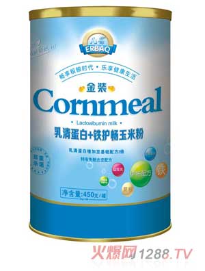 兒葆乳清蛋白+鐵護暢金裝玉米粉罐裝