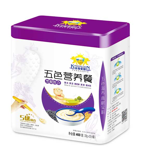   金盾愛(ài)嬰黑糧組合五色營(yíng)養(yǎng)餐罐裝
