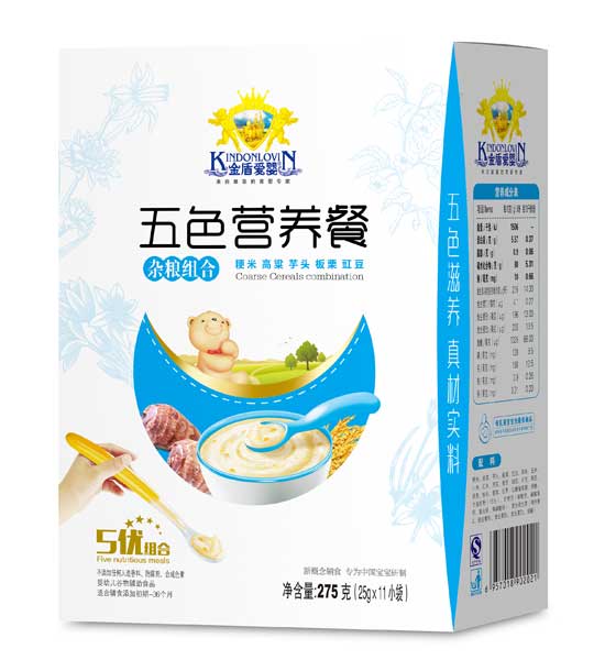   金盾愛(ài)嬰雜糧組合五色營(yíng)養(yǎng)餐